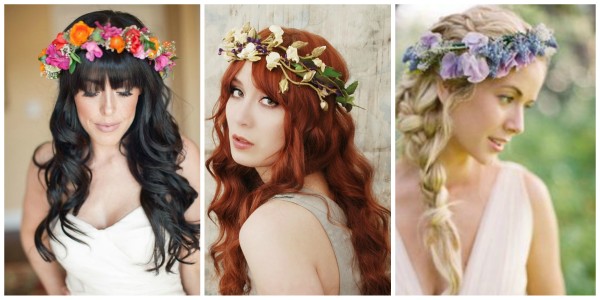 Wedding Coronet Hairstyles: Flower 